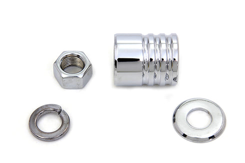 Colony Front Axle Spacer Kit Groove Style Chrome - 9994-4